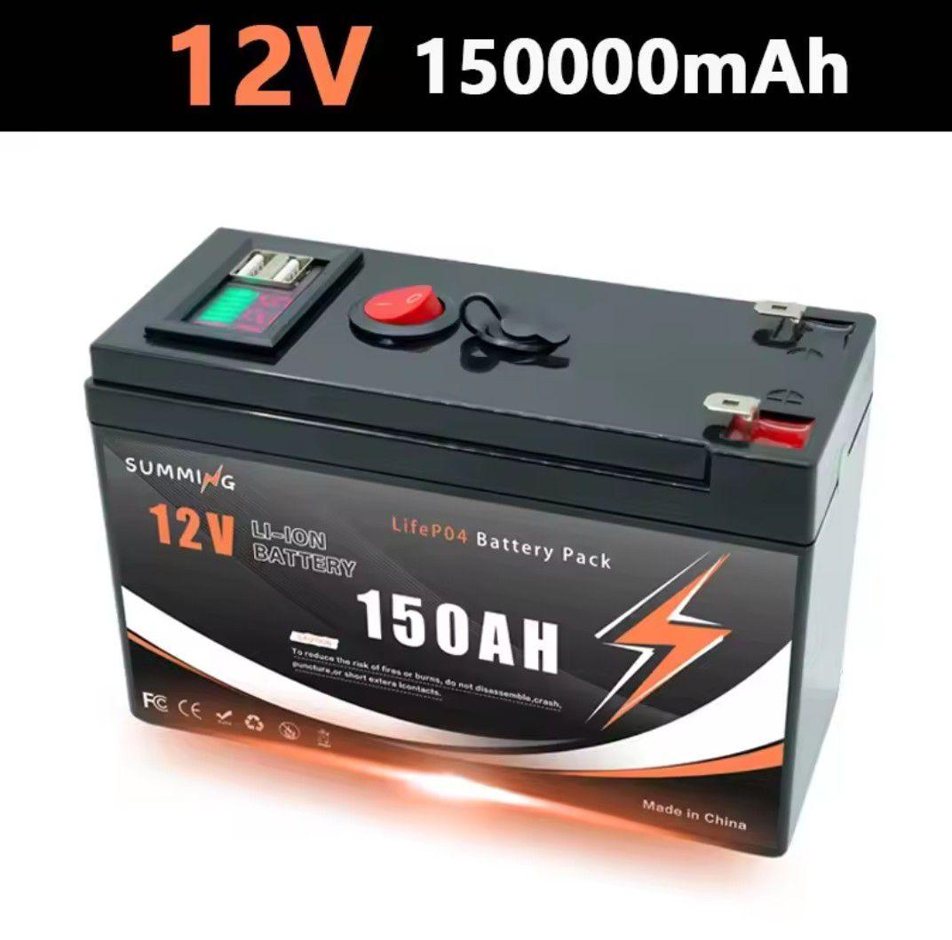 12V 150AH Li-ion バッテリー