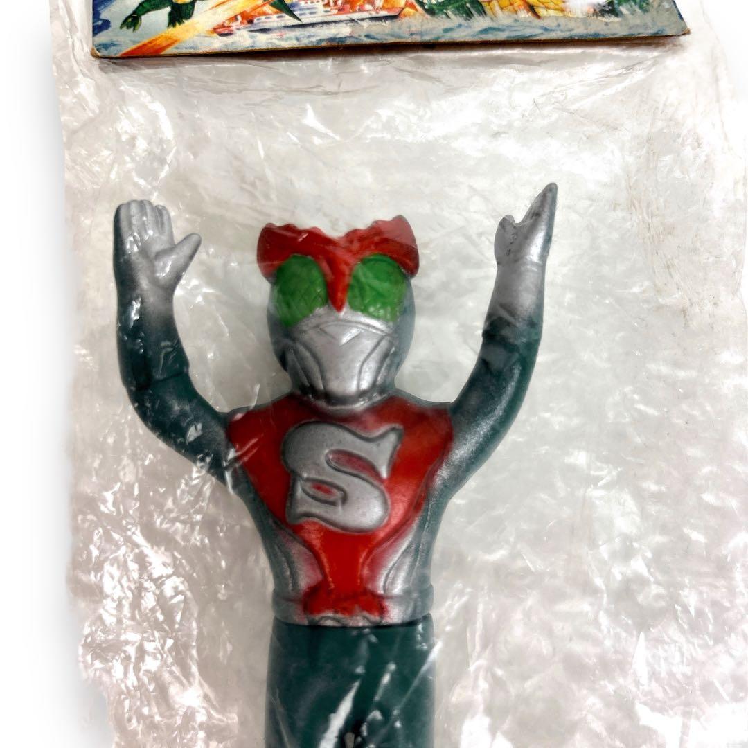 パチ 無版権 仮面ライダーストロンガー風 ソフビ