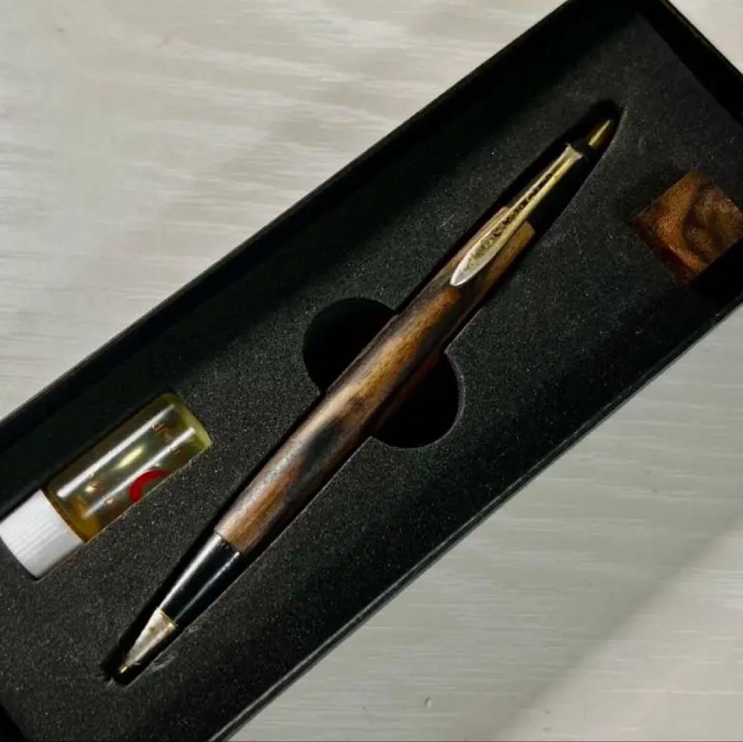 野原工芸 特上黒柿 シャーペン　0.5mm（固定先口金)希少杢・旧型【廃盤】