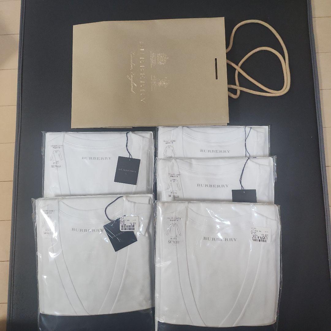 BURBERRY ホワイト 長袖シャツ 5枚セット