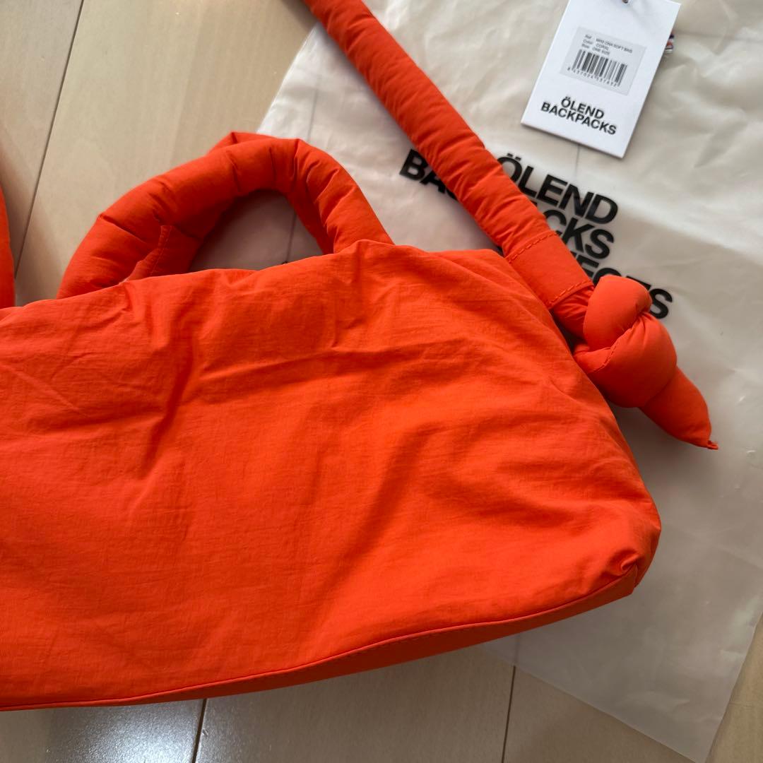 【美品】OLEND オレンド MiniOna Soft Bag オレンジ ミニ