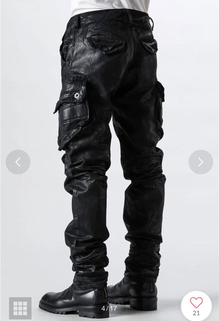 絶*ン様 Julius ユリウス 25SSコーティングガスマスクパンツ 899P