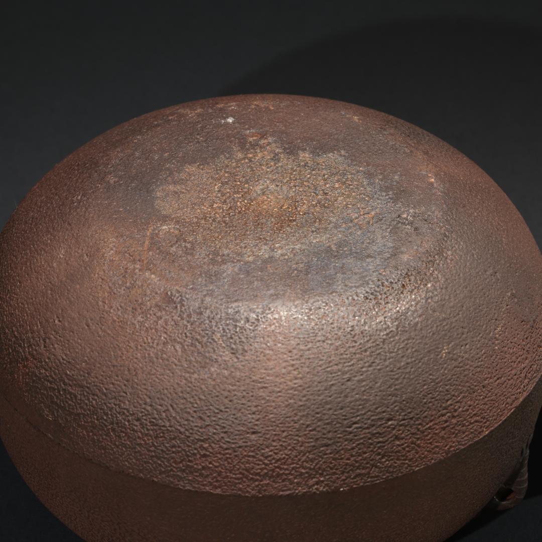 茶釜　丸釜　海老釻　佐藤清光　共箱　炉用　R1265ラ