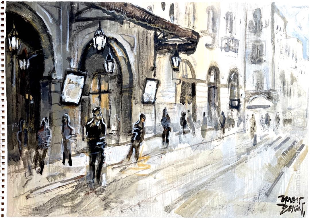 アクリル原画　バルセロナ　リセウ大劇場