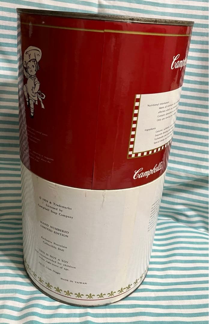 キャンベルスープ古い人形＊アメリカントリー雑貨アンティークドールインテリア飾り
