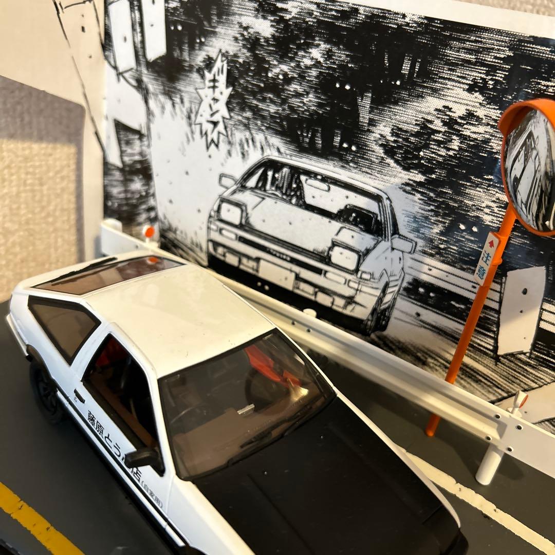 イニシャルD TOYOTA AE86 ミニカー　 台座ネジ欠品