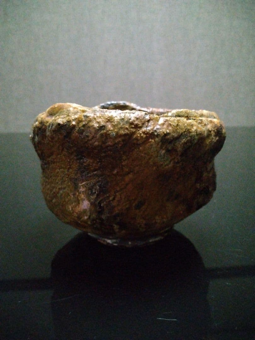 【備前焼 茶碗⑤】備前土釉薬茶碗／伝統工芸士 森本 桂／送料込み！