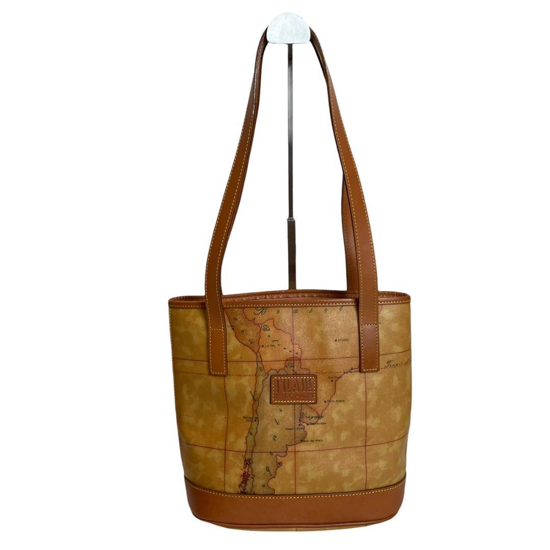 新品 PRIMA CLASSE プリマクラッセ ハンドバッグ 世界地図柄