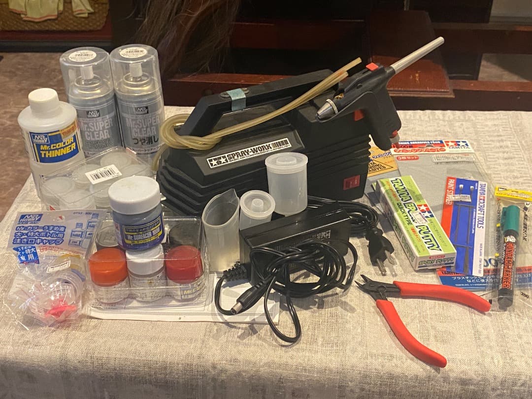 (未使用)TAMIYAエアスプレー　＋スターターセット