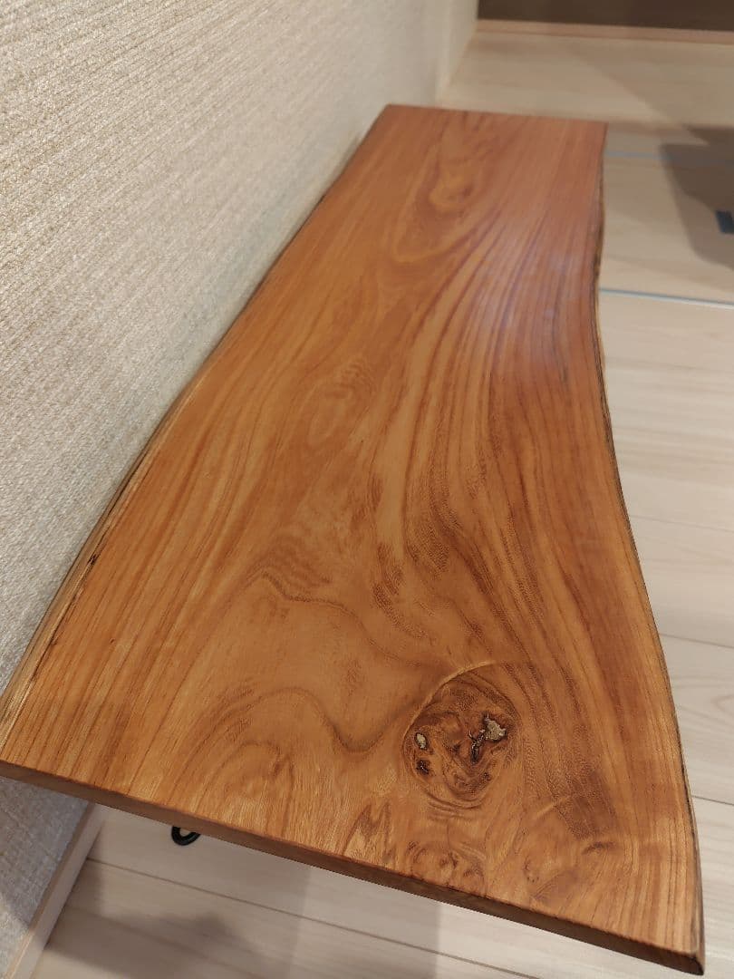 【最終値下げ】1枚板　ケヤキ　折りたたみテーブル