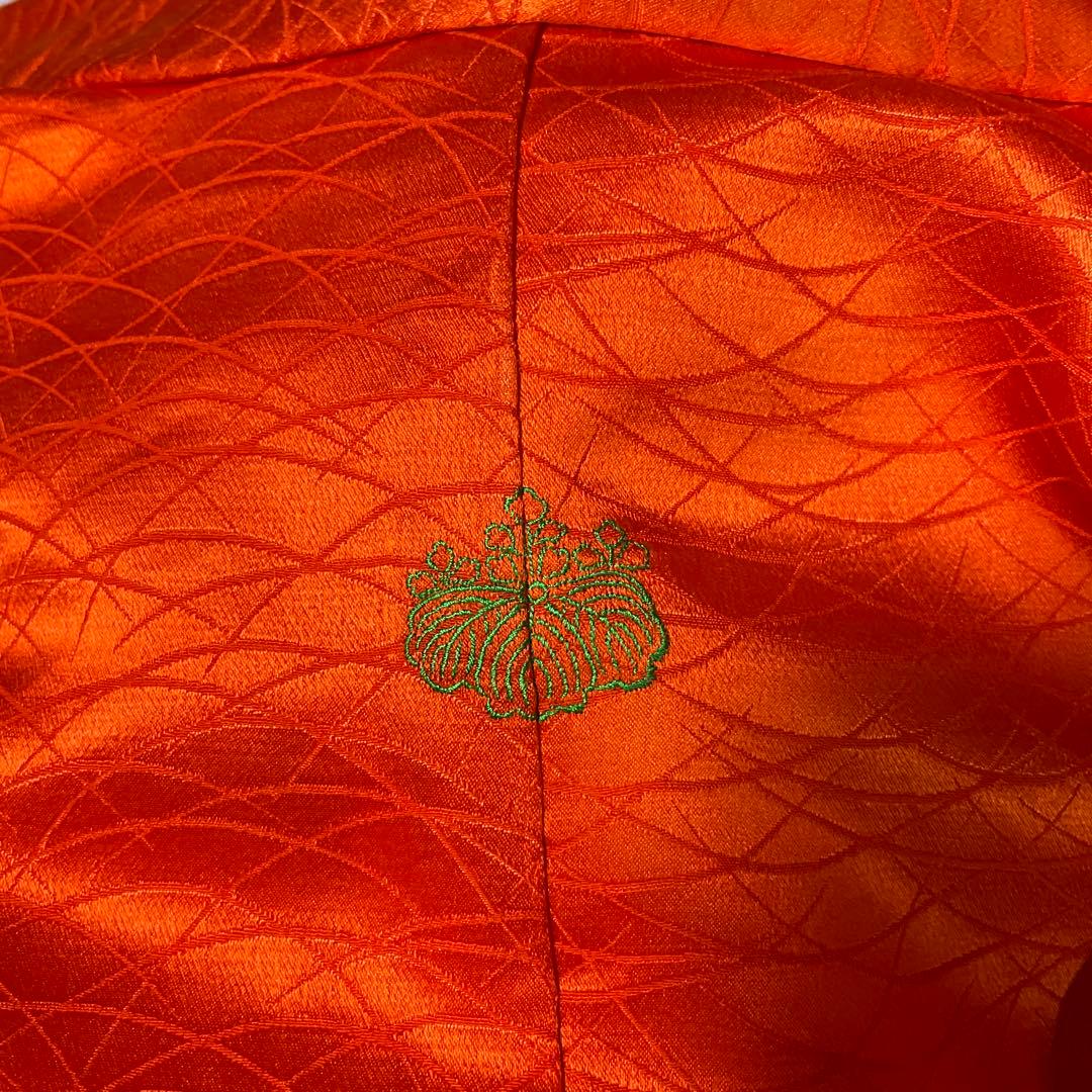 振袖フルセット　紋意匠友禅　艶のある朱色　成人式振袖　振袖