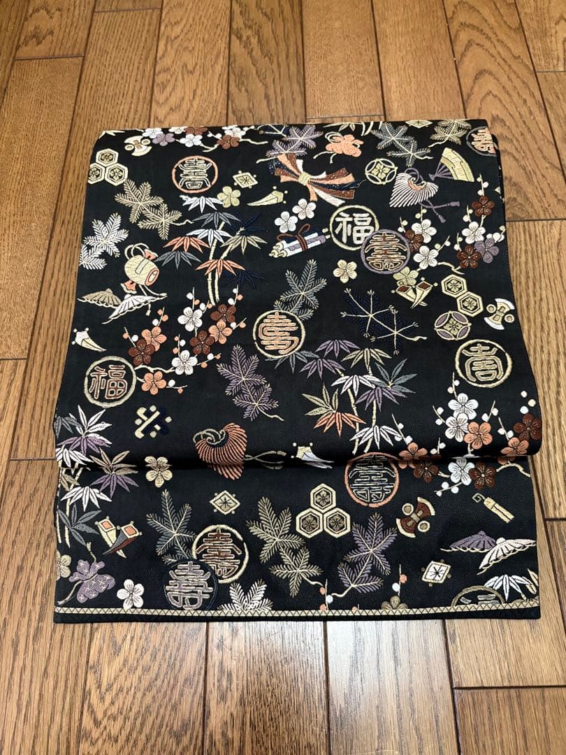 宝づくしの高級正絹袋帯