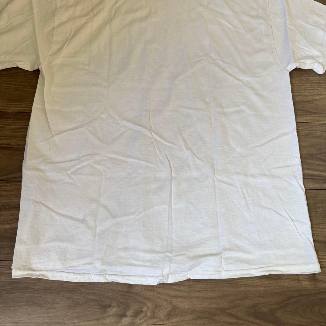 MFDOOMプリントTシャツホワイトビンテージラップ T HIPHOPXLサイズ