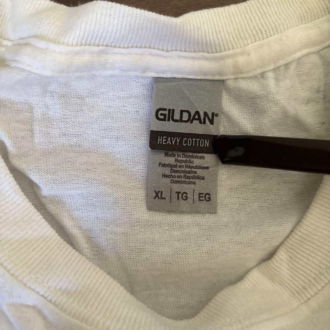 MFDOOMプリントTシャツホワイトビンテージラップ T HIPHOPXLサイズ