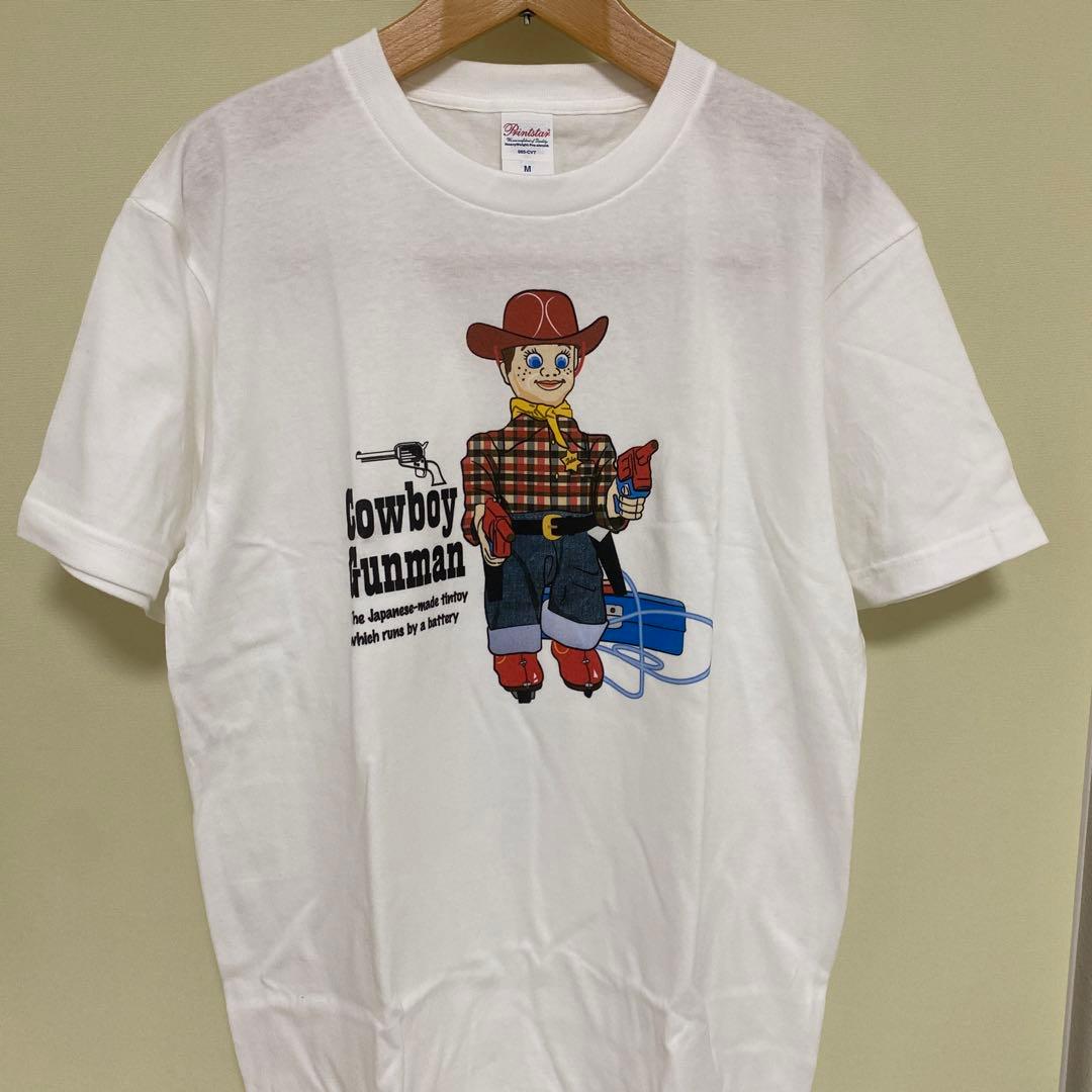 【再値下げ】ヨネザワ玩具ニ丁拳銃マーシャルワイルドビル　ブリキおもちゃ＆Tシャツ