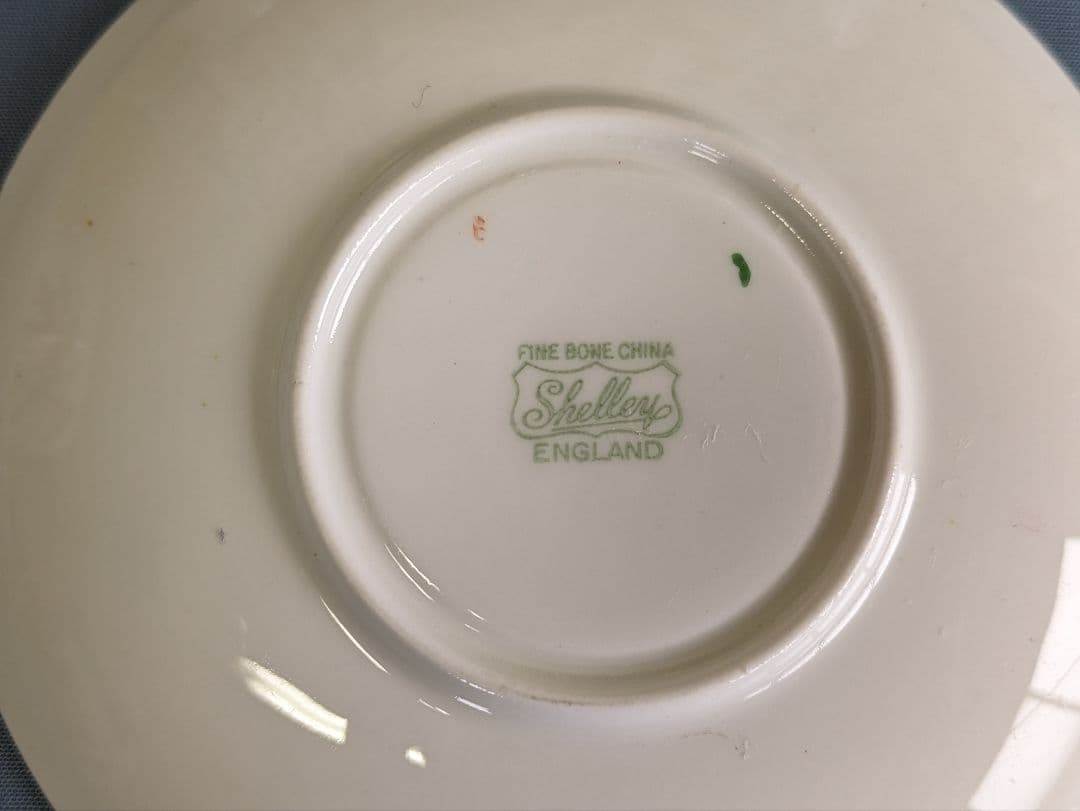 シェリー窯 shelley ティーカップ＆ソーサー ５客 美品 英アンティーク