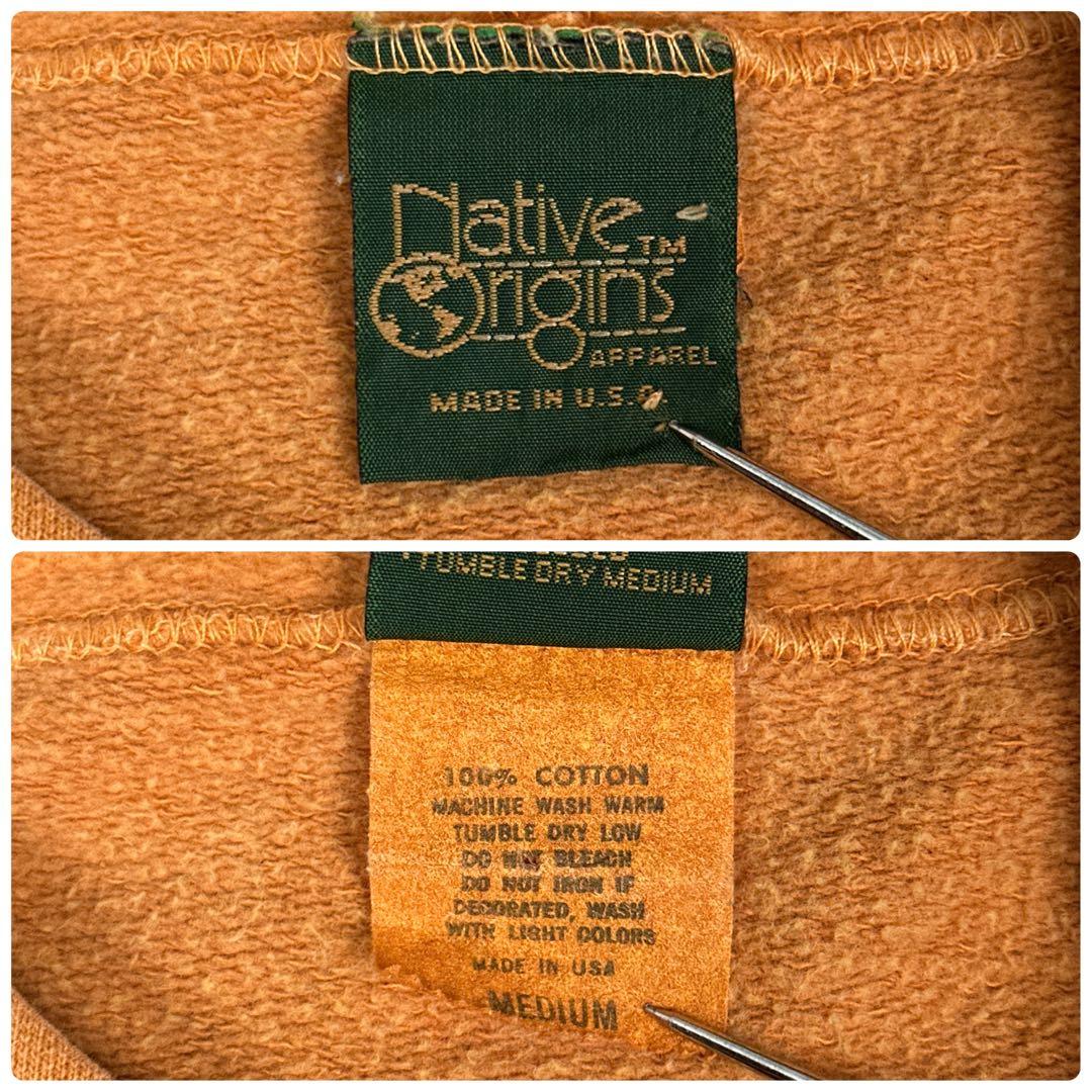 Native Origins 80s 90s モックネック スウェット パーカー