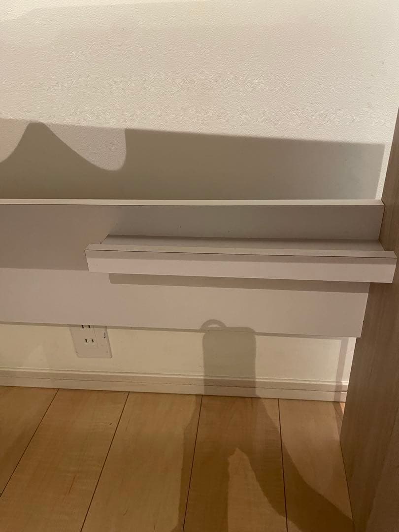 【美品】LOWYA L字型デスク　100㎝収納棚付き