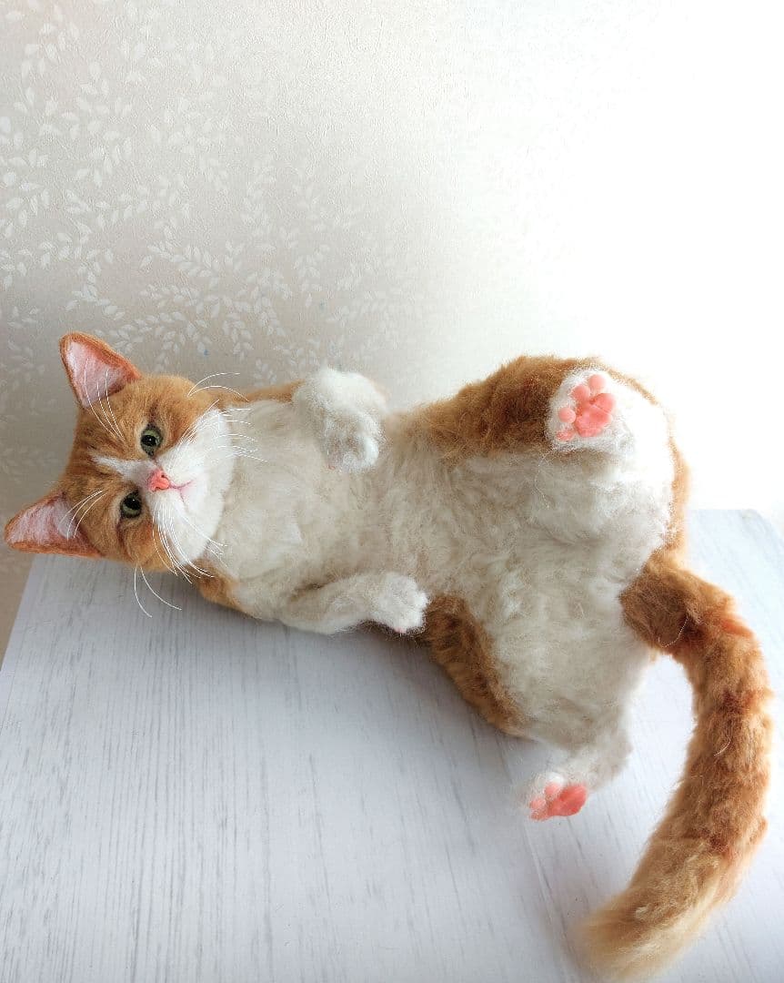 羊毛フェルト　ネコ