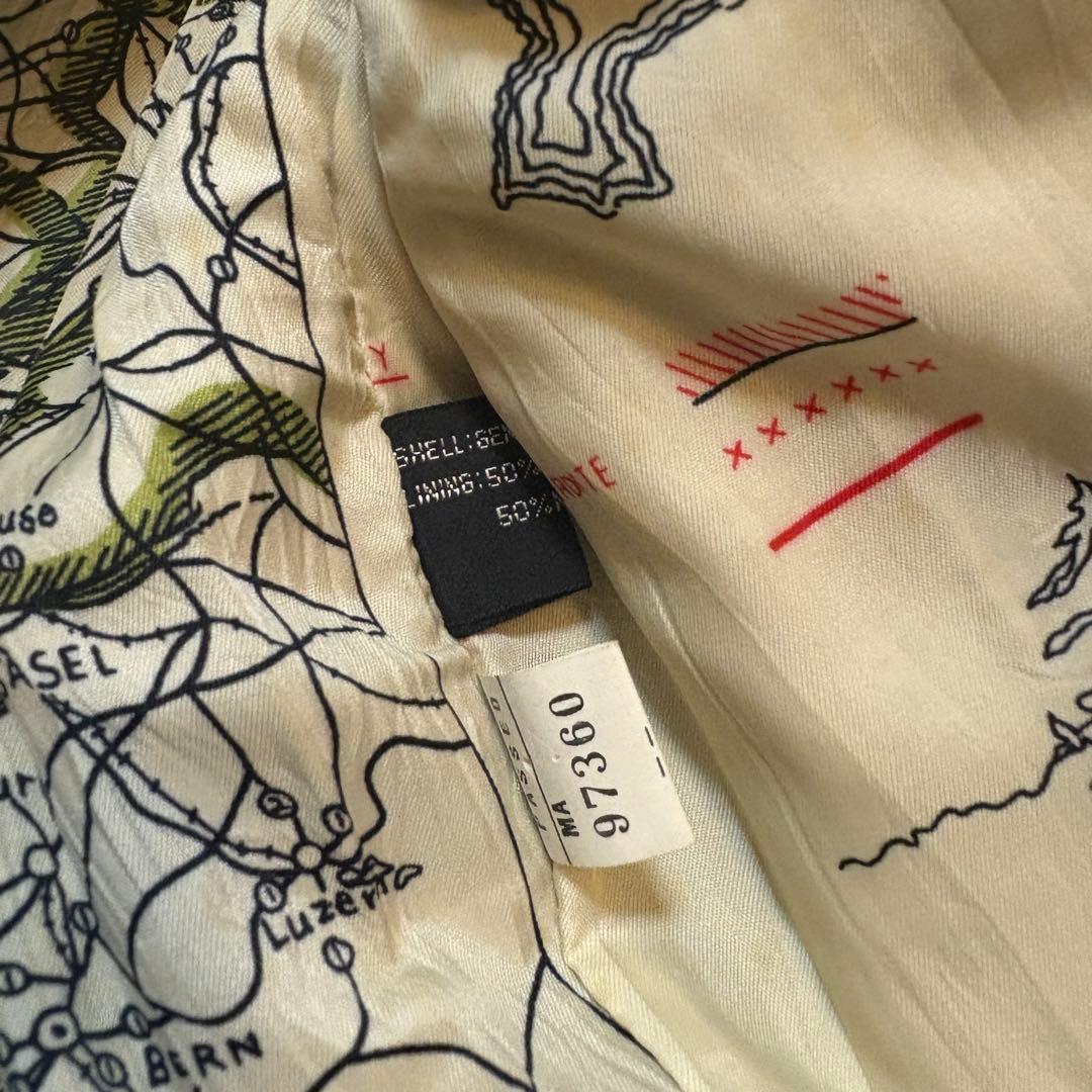 vintage a-2 レザー フライトジャケット バックプリント ミリタリー