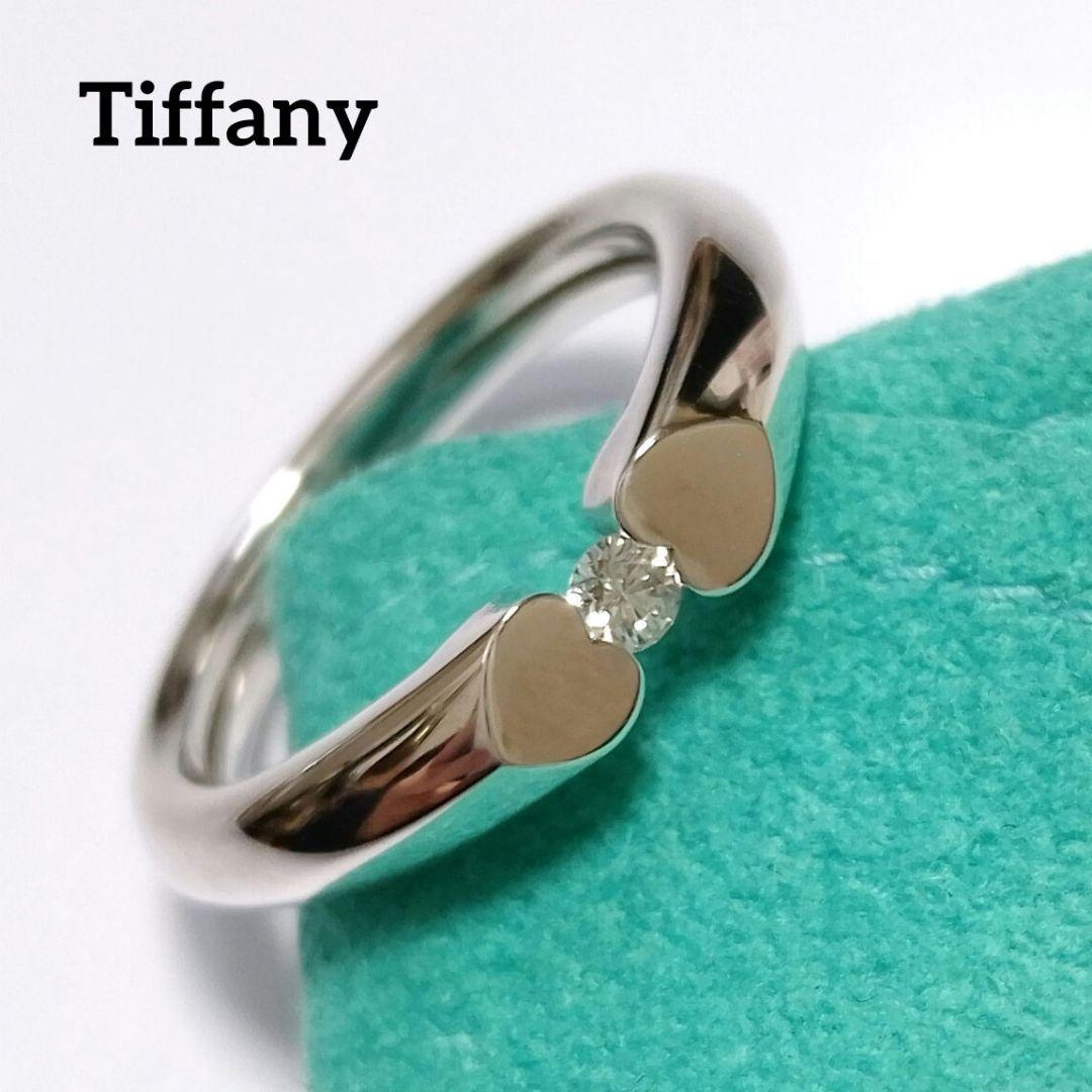TIFFANY ティファニー テンダネス ハート リング ダイヤ シルバー 9号