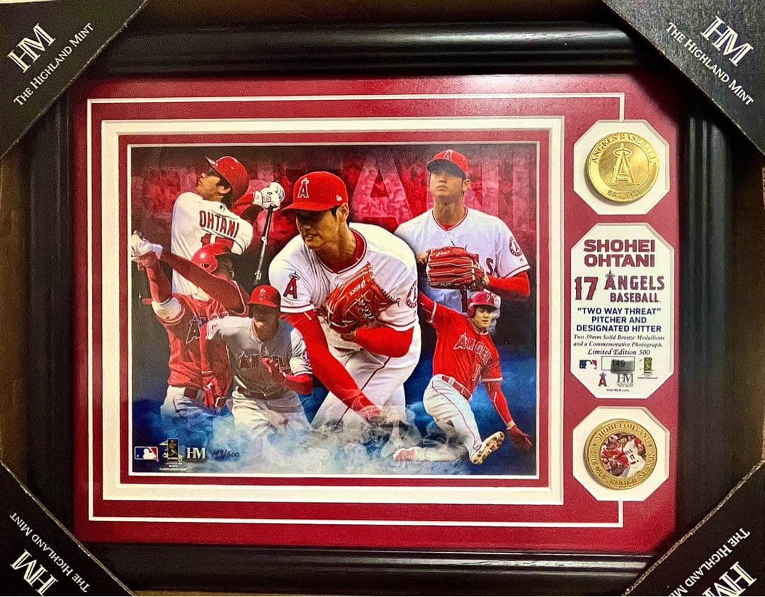 【世界限定500枚】大谷翔平 フォトミント 新人賞 獲得記念 シリアルNo.入り