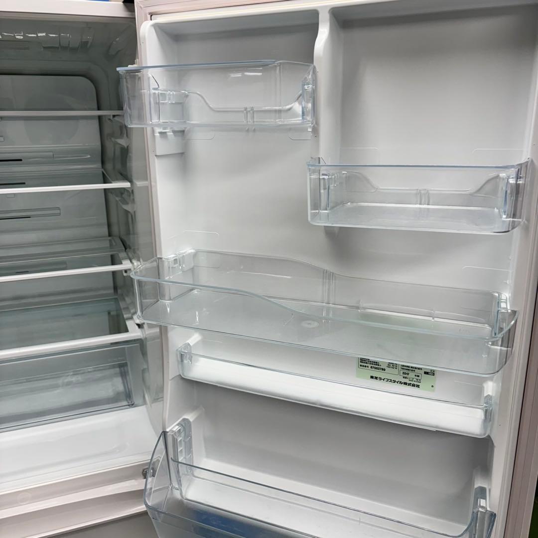 508 ガラストップ　冷蔵庫　大型　右開き　自動製氷機付　400L強　美品