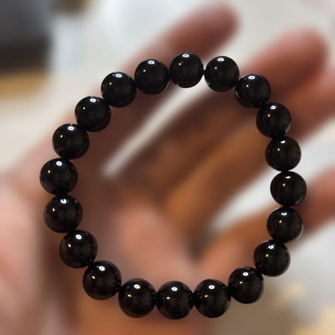 綺麗なモリオンたん！厄除け、浄化！一つあるとは便利！円周のサイズ調整可能