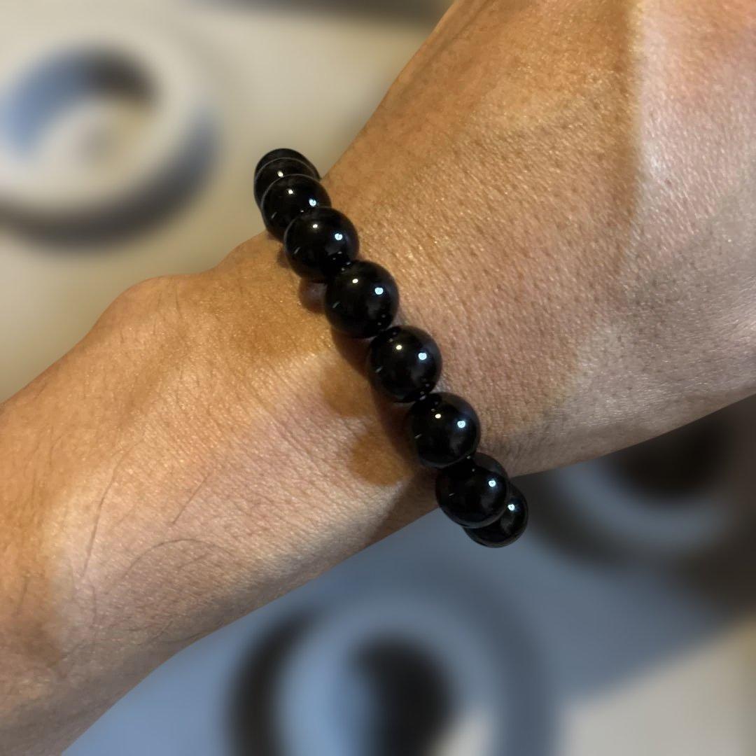 綺麗なモリオンたん！厄除け、浄化！一つあるとは便利！円周のサイズ調整可能