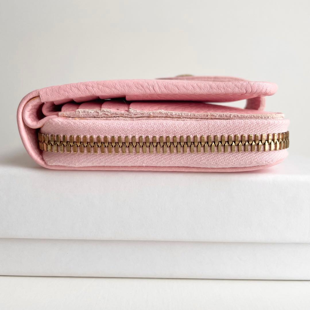 イルビゾンテ IL BISONTE 二つ折り財布 限定ピンク 新品