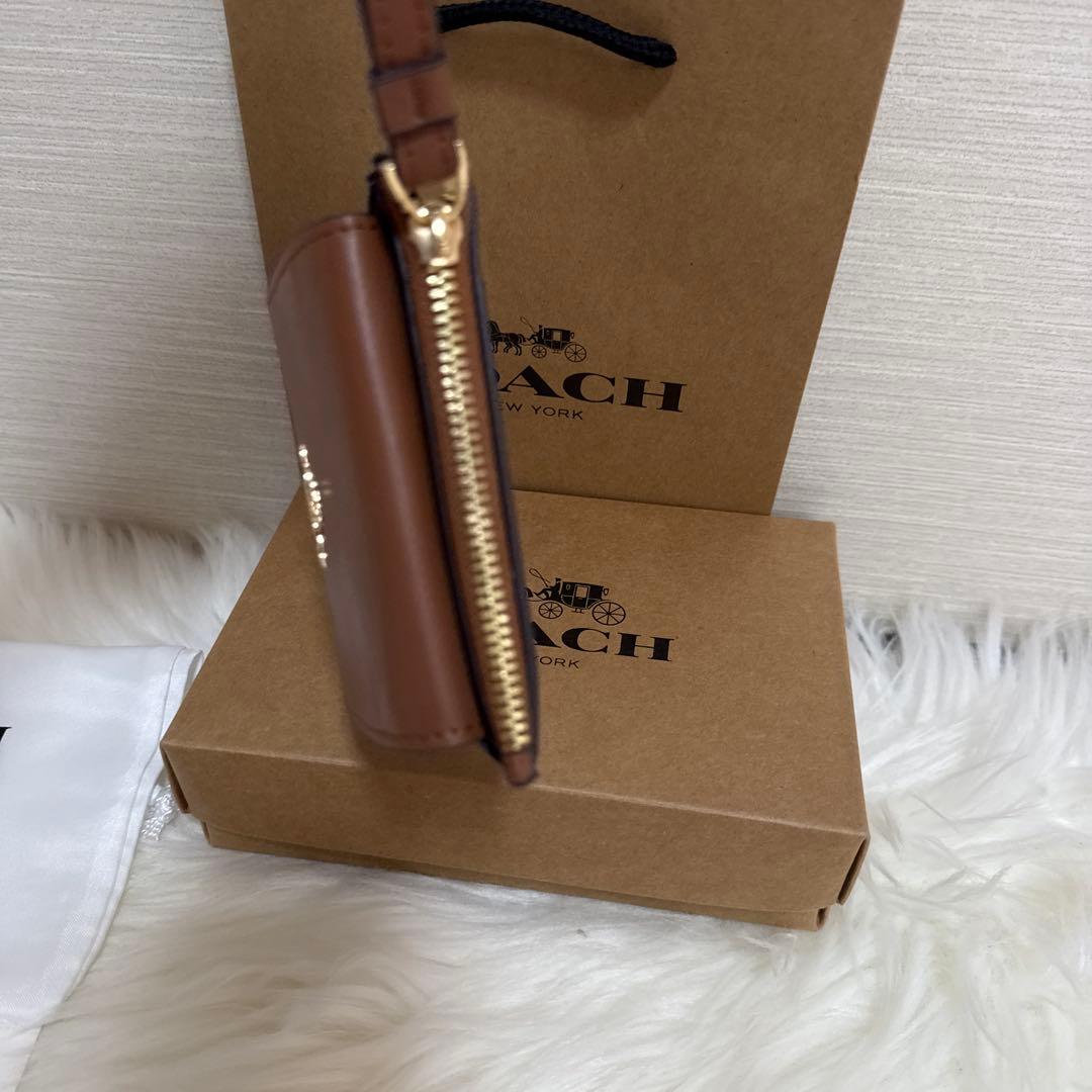 COACH ブラウンレザー ケース