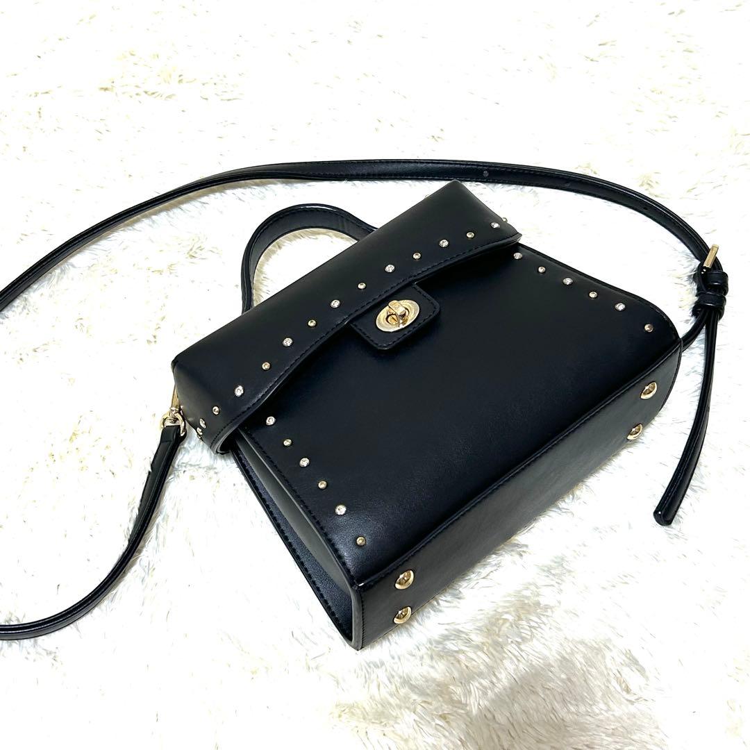 美品✨DIANAスタッズハンドバッグ ショルダーバッグ　2wayビジュー 現行品