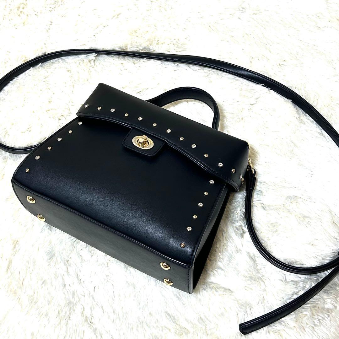 美品✨DIANAスタッズハンドバッグ ショルダーバッグ　2wayビジュー 現行品