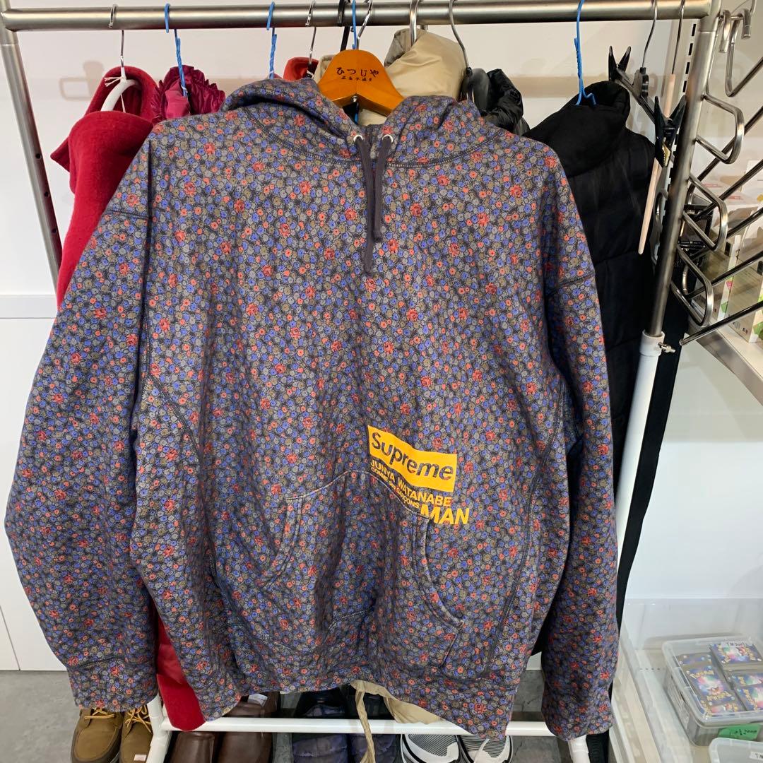 【s.t260】Supreme JUNYA WATANABE 花柄フーディー
