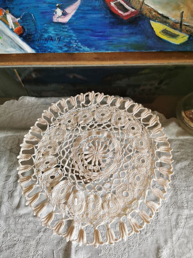 アンティークふっくらクロシェレース編 鈴蘭/百合/蛍袋 エーデルワイス ドイリー