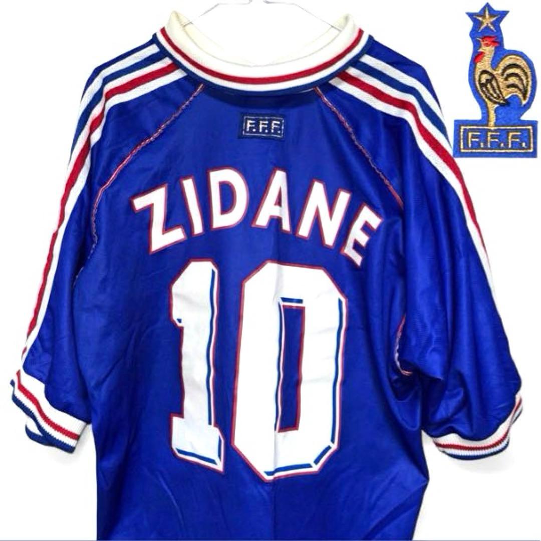 【希少】98年 UK製 adidas フランス ジダン ユニフォーム XL