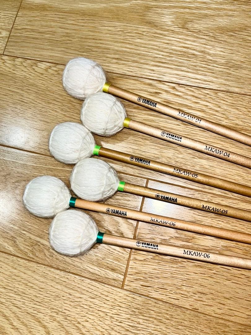 【マレット】YAMAHA MKAWシリーズ 安倍圭子 バーチ 6本セット