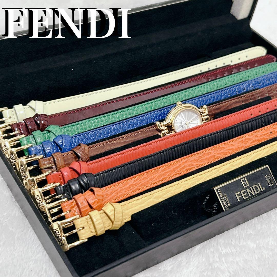 未使用 FENDI チェンジベルト カメレオン 9本 箱 640L 替えベルト