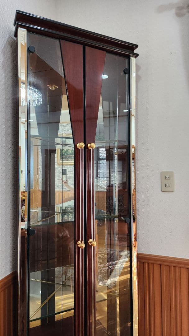 美品 飾り棚 キュリオケース コーナー家具