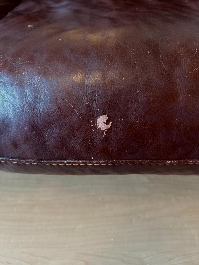 Jay【unico ウニコ】3シーターレザーソファーMOLN【剥がれ汚れ】