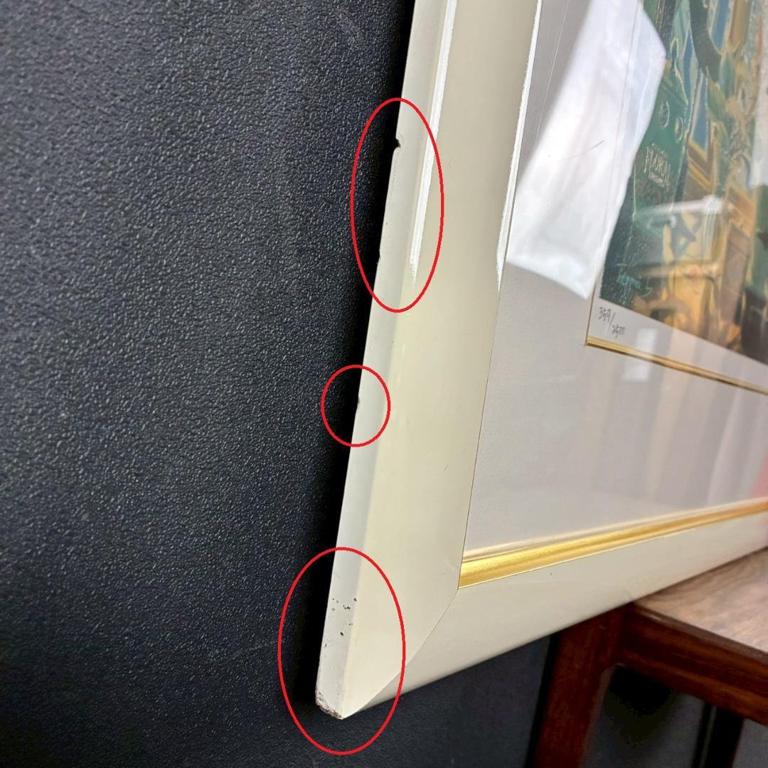 美品 笹倉鉄平「軽井沢の窓辺」シルクスクリーン 額縁入 人気作家 光の情景画家