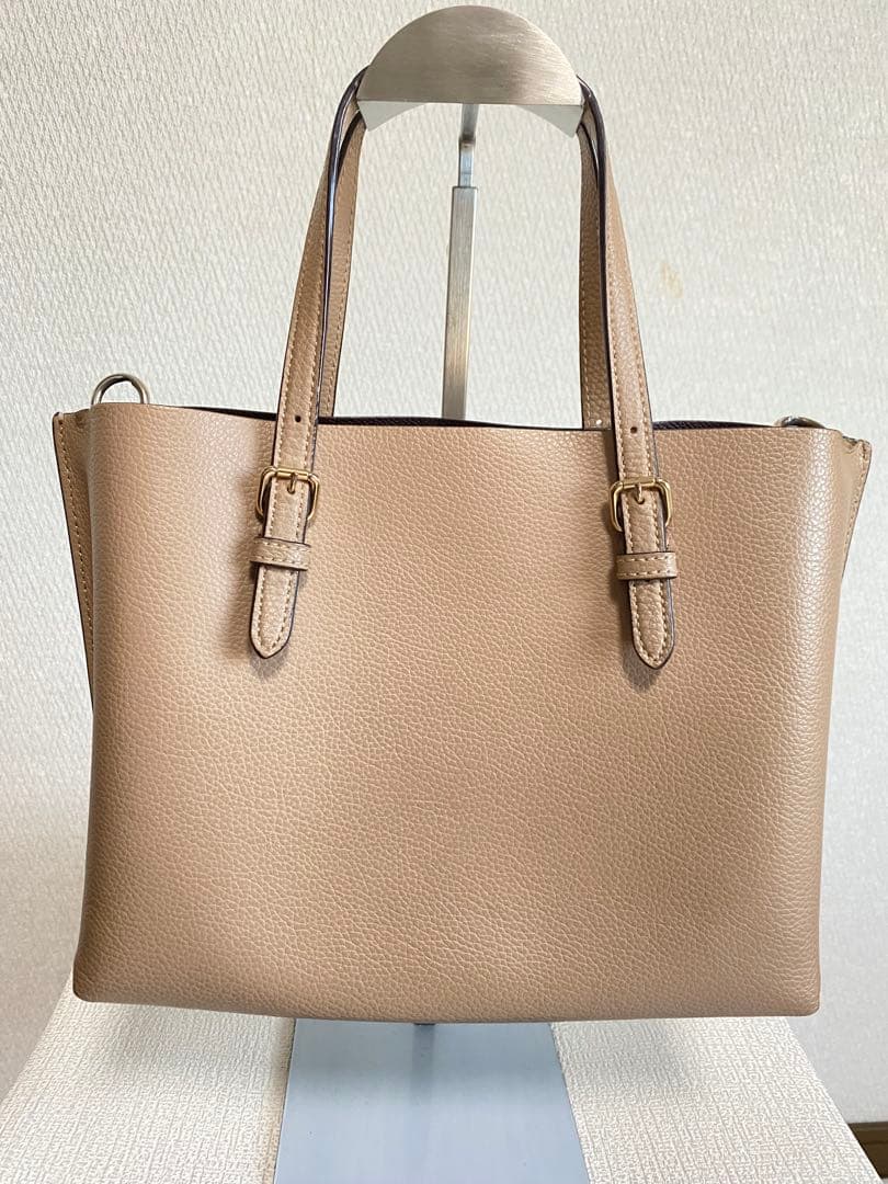 COACHコーチ モリートート ショルダーバッグ 2way レザー ベージュ
