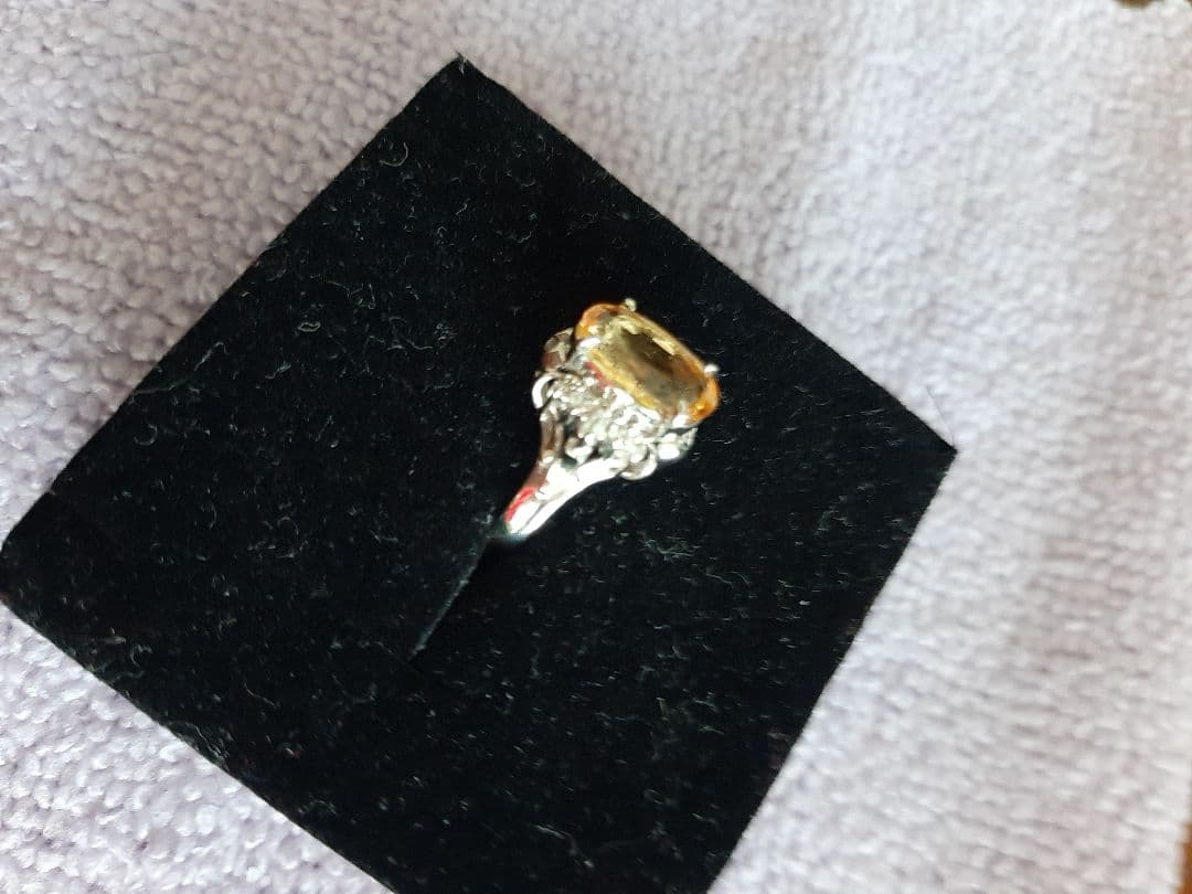 インペリアルトパーズダイヤモンドリング