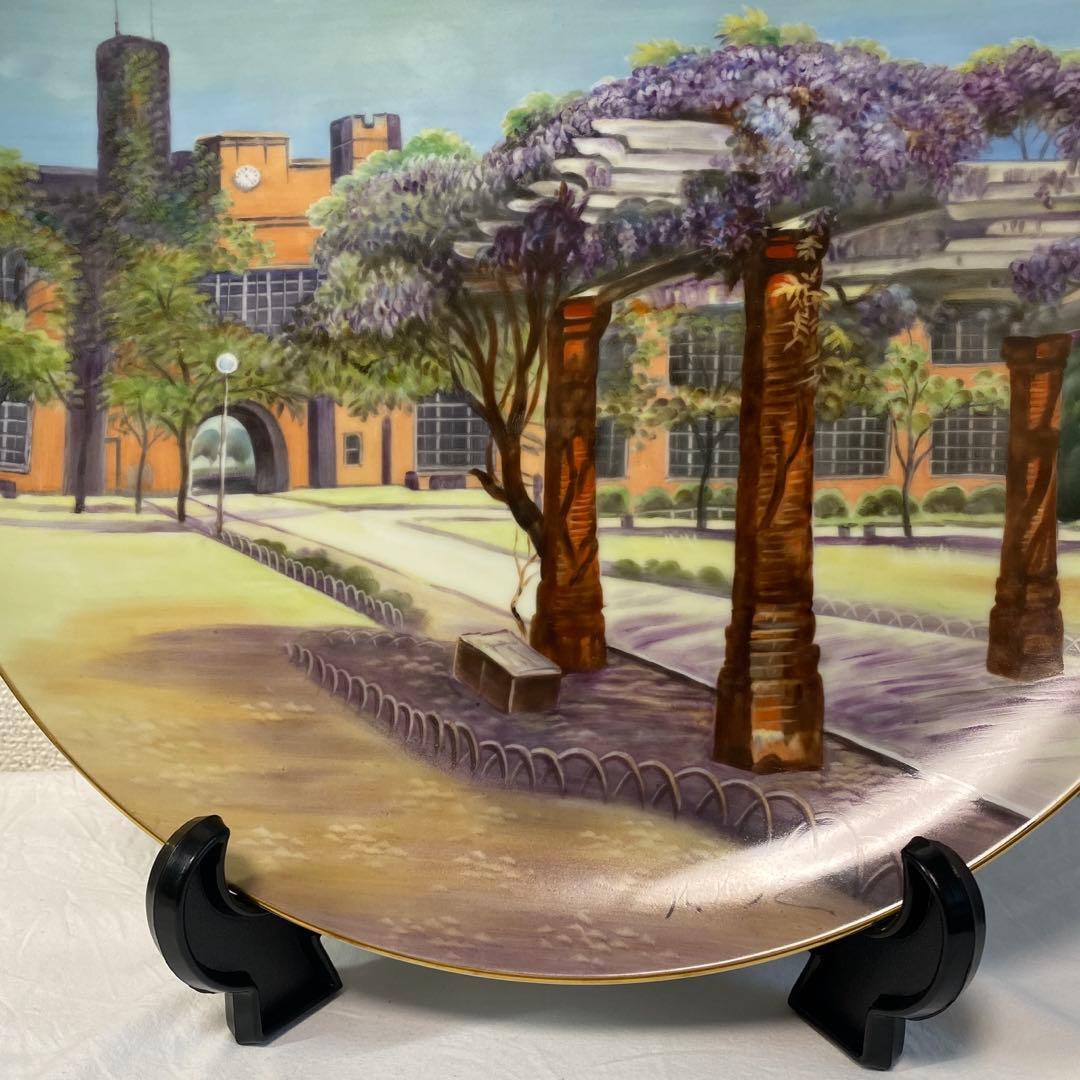 ノリタケ 飾り絵大皿 ヴンテージ 絵柄 当時のノリタケの森？