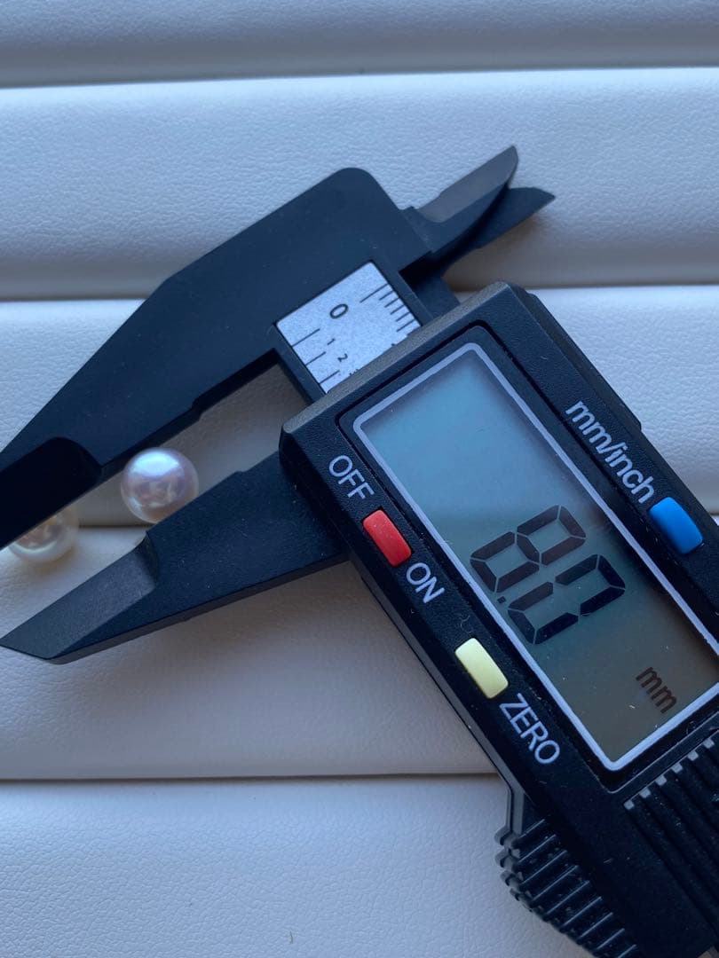 1830 あこや真珠　18KWG ダイヤモンド　天女級のテリ　8mmパールピアス