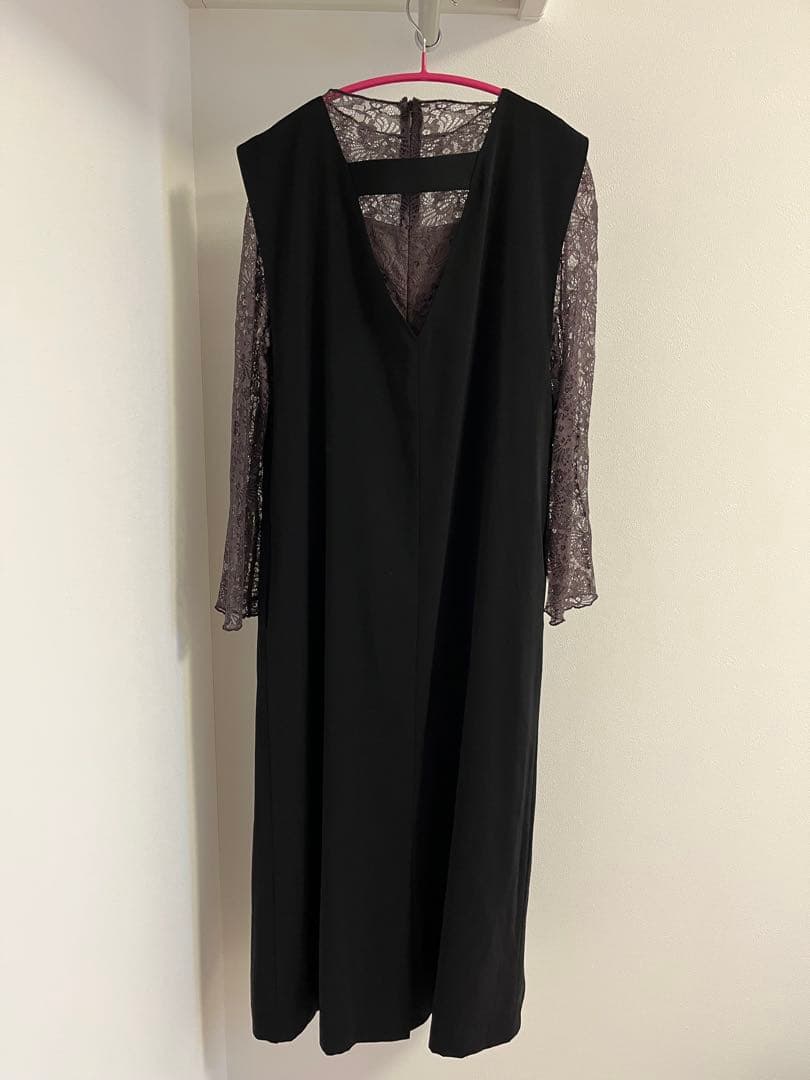 パーティードレス　チャコール