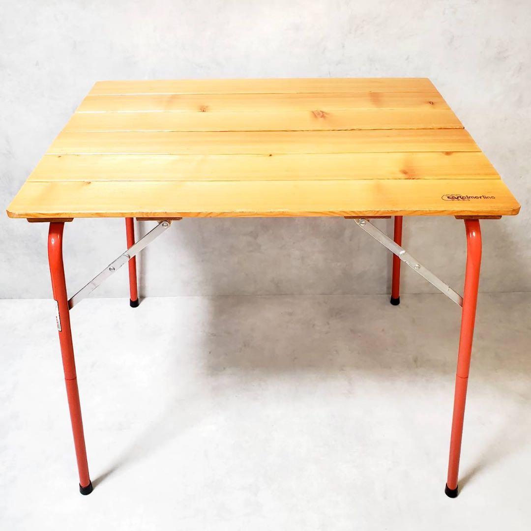 CASTELMERLINO 折りたたみ ハイ＆ローキャンパーテーブル 80×60