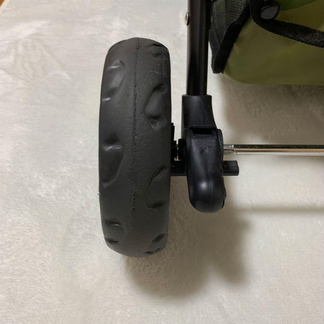 【美品】ピッコロカーネ プリモ 迷彩 ペットカート 中型犬 多頭飼 ロゴ有 人気