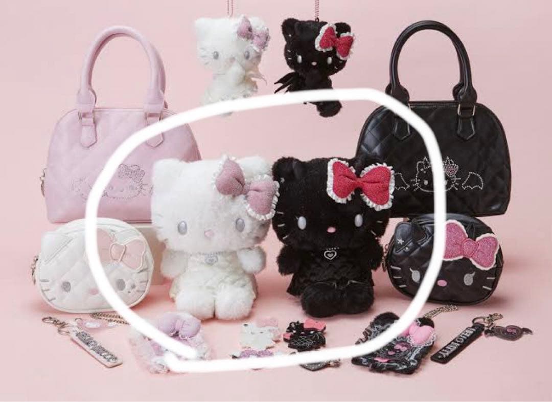 ハローキティ 天使と小悪魔 ぬいぐるみ 2個セット 新品