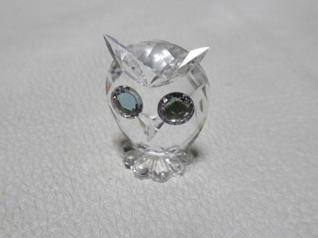 ◆未使用 希少 廃盤品 オーストリア製！スワロフスキー『フクロウ』 010014